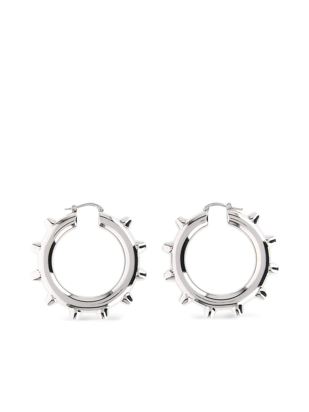 Jil Sander spike embellished hoop earrings
