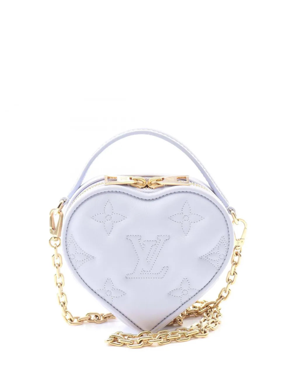 Louis Vuitton 2021 2025 Monogram Embroidered Pop My Heart Pouch satchel