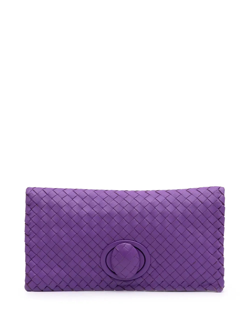 Bottega Veneta 2012 2025 Nappa Intrecciato Turn Lock clutch bag