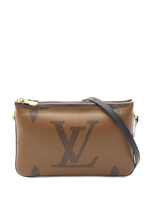Louis Vuitton 2020 pochette double zip Monogram Giant Reverse shoulder bag