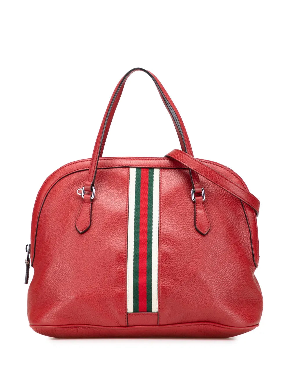 Gucci 2000 2015 Medium Leather Web Dome satchel