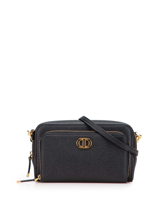 Christian Dior 2023 Grained Calfskin Caro Double Pouch crossbody bag