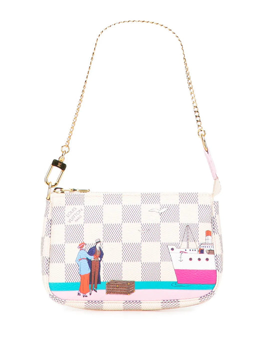 Louis Vuitton 2016 Damier Azur Illustre Transatlantic Mini Pochette Accessories handbag