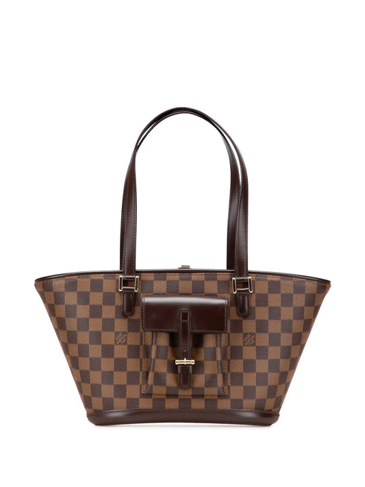 Louis Vuitton 2004 Damier Ebene Manosque PM shoulder bag