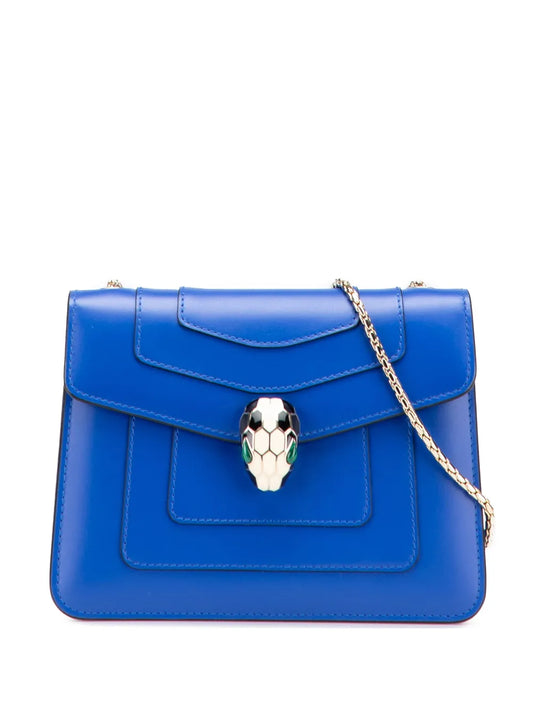 Bvlgari 2021 2025 Small Leather Square Serpenti Forever Chain crossbody bag