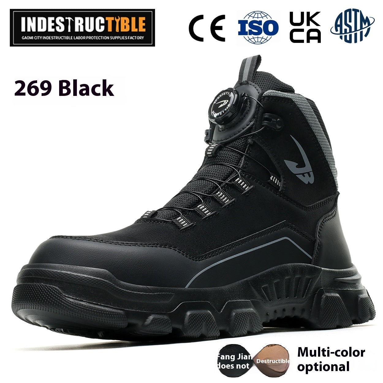 Men’s Safety Shoes – Anti-Smashing, Puncture-Resistant Work Sneakers