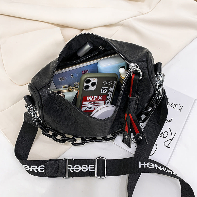 Women’s Large Capacity Shoulder Bag | Simple Leather Messenger Handbag