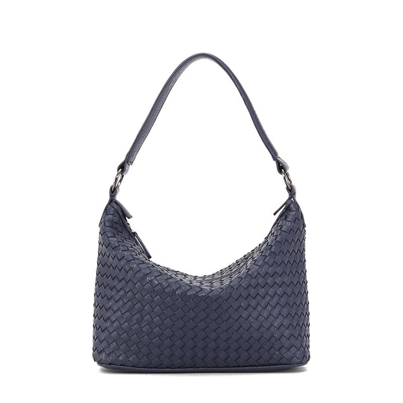 Trendy Women’s Woven Shoulder Bag – Portable Handbag