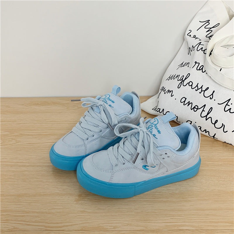 Versatile Thick Shoes Tongue Canvas Shoes For Women