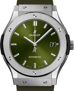 hublot classic fusion 45mm titanium man's watch