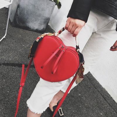 Autumn New Fashion Women's Handbag – Peach Scarf Personality Shoulder Satchel