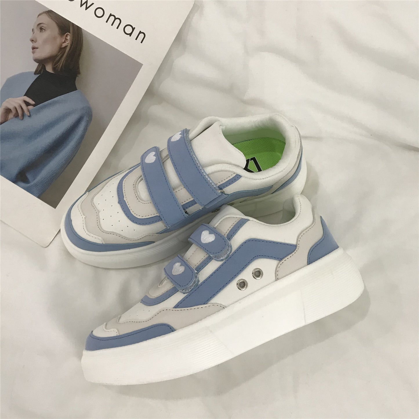 Rainbow Marshmallow Platform White Shoes Women New Magic