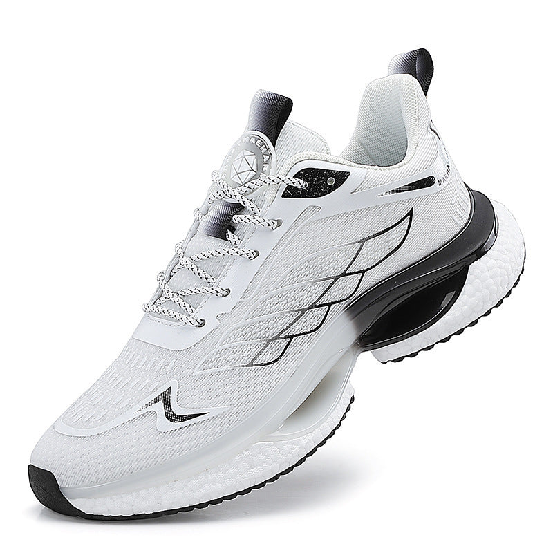 Men’s PU Leather Sneakers – Lightweight Casual Running Shoes with Composite Sole