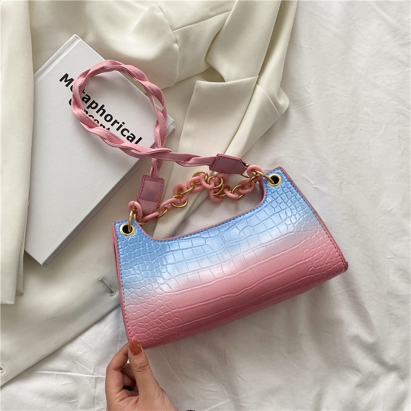 Fashion Tide Chain Small Square One-Shoulder Bag for Women – Western Style