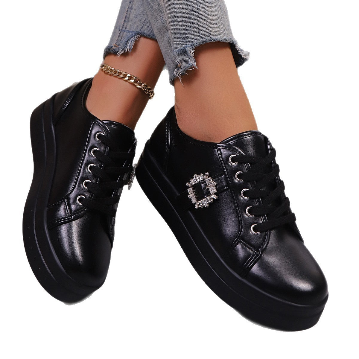 Women's Leather Sports Shoes | New Soft Bottom Comfortable Design