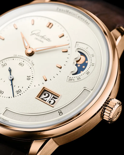glashutte original pano matic calendar red gold men's watch_1