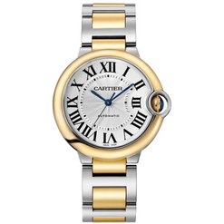 cartier ballon bleu de cartier stainless steel & 18k yellow gold men's watch