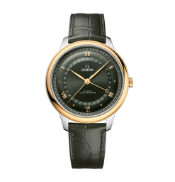 omega de ville prestige 18k yellow gold & stainless steel men's watch