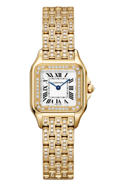 cartier panth?e de cartier 18k yellow gold & diamonds lady's watch