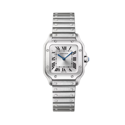 cartier santos de cartier stainless steel lady's watch