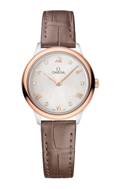 omega de ville prestige stainless steel & 18k sedna?gold lady's watch_1