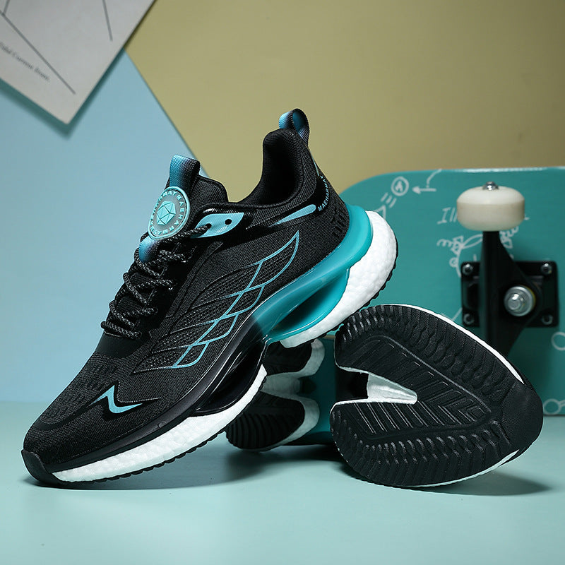 Men’s PU Leather Sneakers – Lightweight Casual Running Shoes with Composite Sole