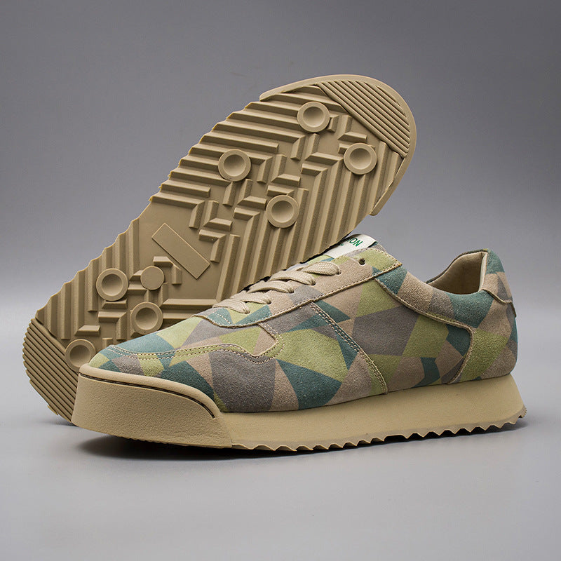 Men’s Genuine Leather Training Shoes – Handmade Cowhide German Design