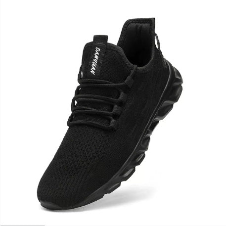 Men’s Casual Sport Shoes – Lightweight White Breathable Sneakers for Outdoor