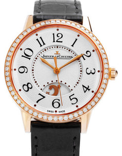 jaeger-lecoultre rendez-vous  classic night & day 18k rose gold & diamonds lady's watch_2