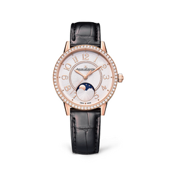 jaeger-lecoultre rendez-vous  dazzling moon 18k rose gold & diamonds lady's watch