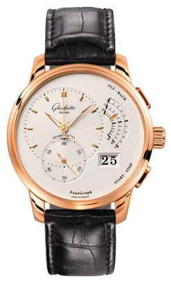 glashutte original pano graph red gold men's watch_1