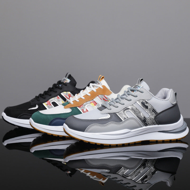 Plus Size Men's Mesh Sneakers – Breathable Sports and Casual Shoes