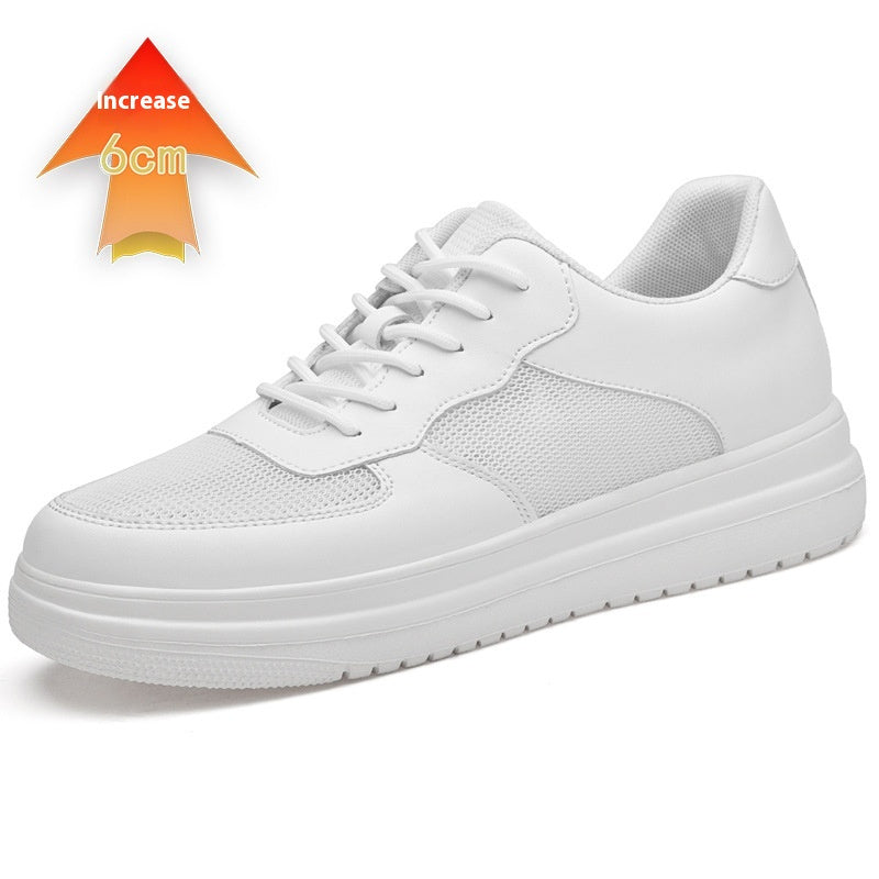 Men’s Breathable Skateboard Sneakers – Summer, Soft Bottom, Height-Boost