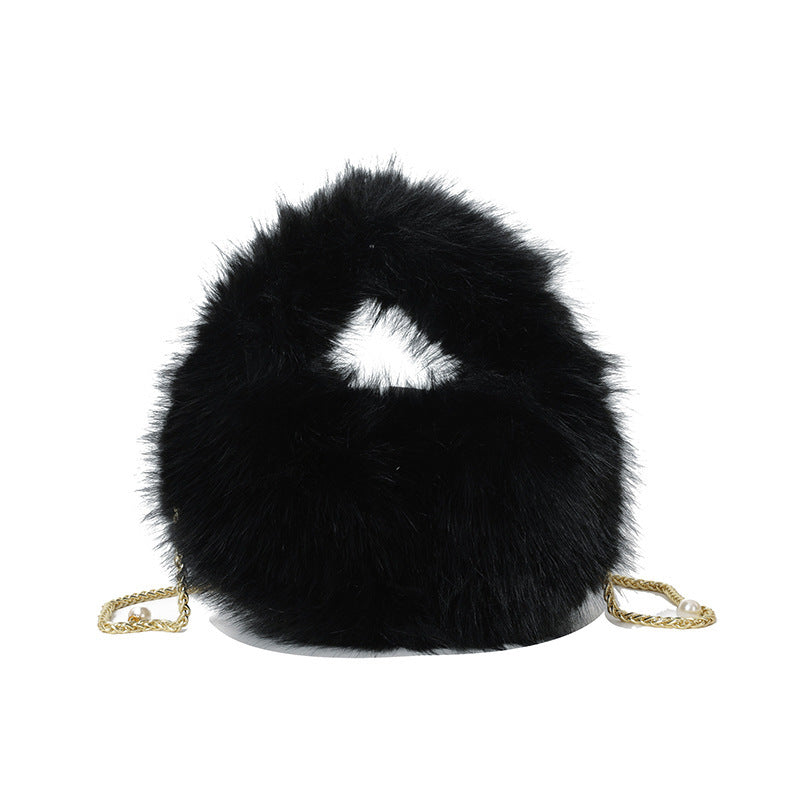 Women’s Plush Handbag – Trendy Hand-Carry Fashion Bag