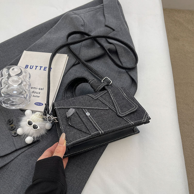 Western Style Denim Small Handbag – Fashion Women’s Shoulder Messenger Bag