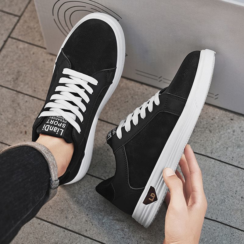 Men's Shoes Low-top Casual Leather Sneakers