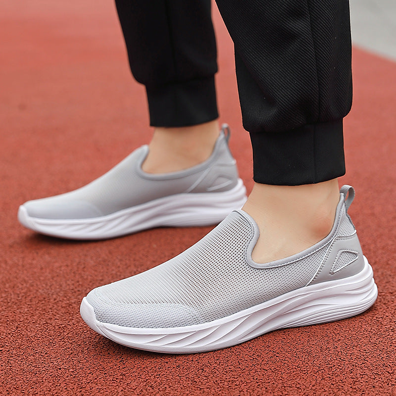 Men’s Lazy Shoes – Hollow Mesh Cloth, Breathable & Lightweight