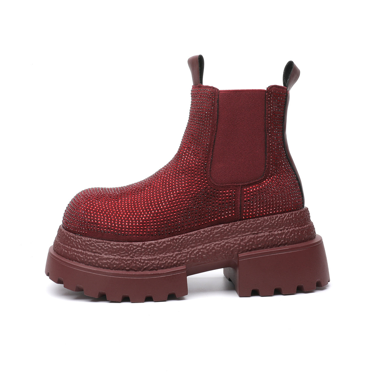 Women's Vintage Leather Mid-Calf Boots | Chunky Heel Buckle Fashion Boots