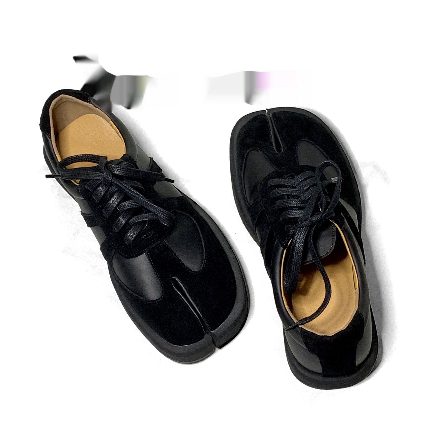 Men’s & Women’s Split Toe Training Shoes – Gray/White-Black Ninja Sneakers