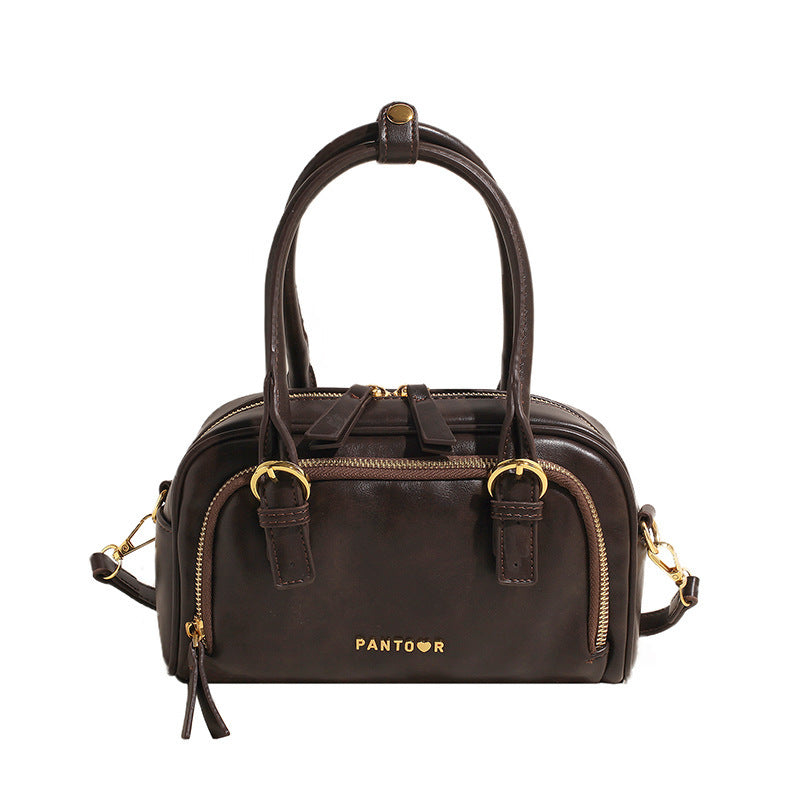 Women’s Vintage Bowling Bag – Retro Hand-Carry Crossbody