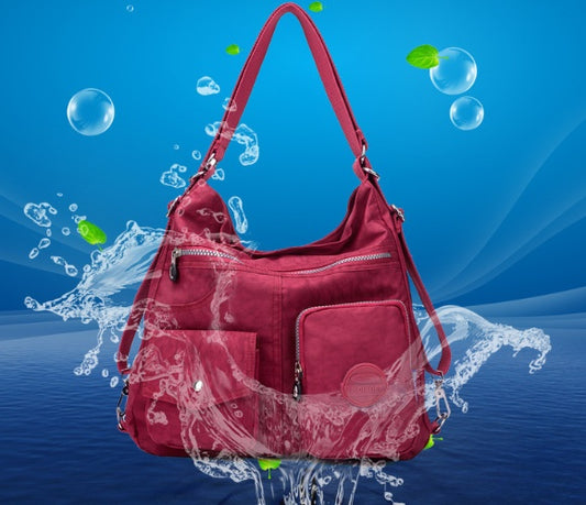 Women’s Luxury Handbag – Designer Waterproof Nylon Shoulder Tote