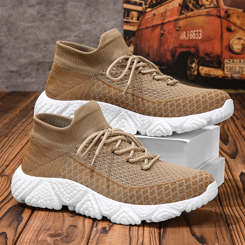 Men’s Fly Woven Mesh Sneakers – Lightweight & Breathable Shoes