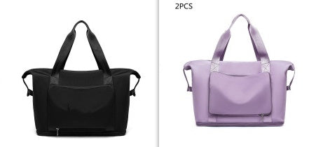 Women’s Foldable Gym Bag – Large Capacity Travel & Yoga Tote Bag