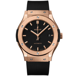 hublot classic fusion 42mm 18k king gold man's watch_3