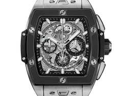 hublot spirit of big bang chronograph titanium & black ceramic man's watch
