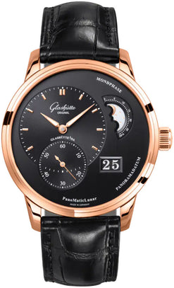 glashutte original pano matic lunar red gold men's watch_7