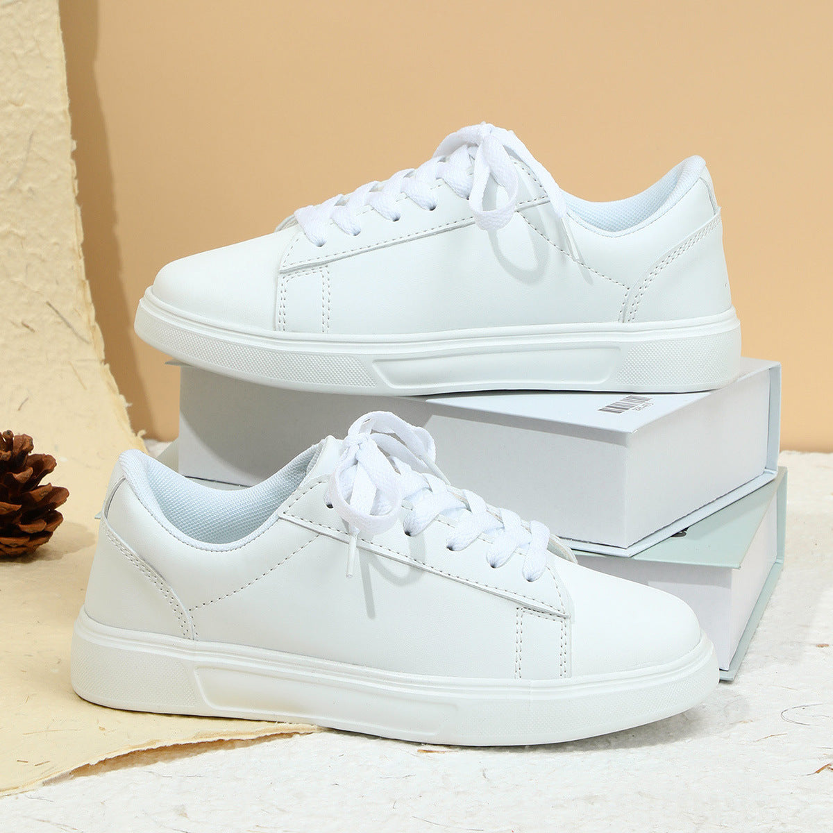 Men’s Platform Skateboard Sneakers – Casual Flat Street Shoes