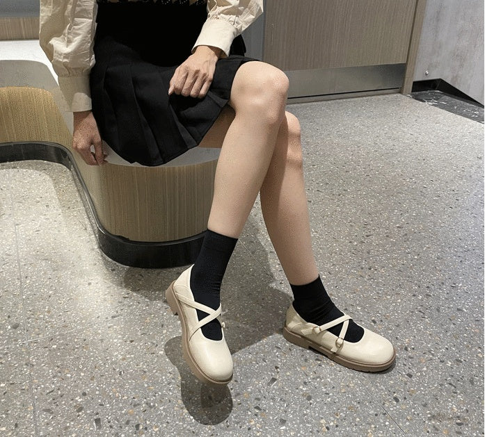 New Japanese College Style JK Uniform Single Shoes Women