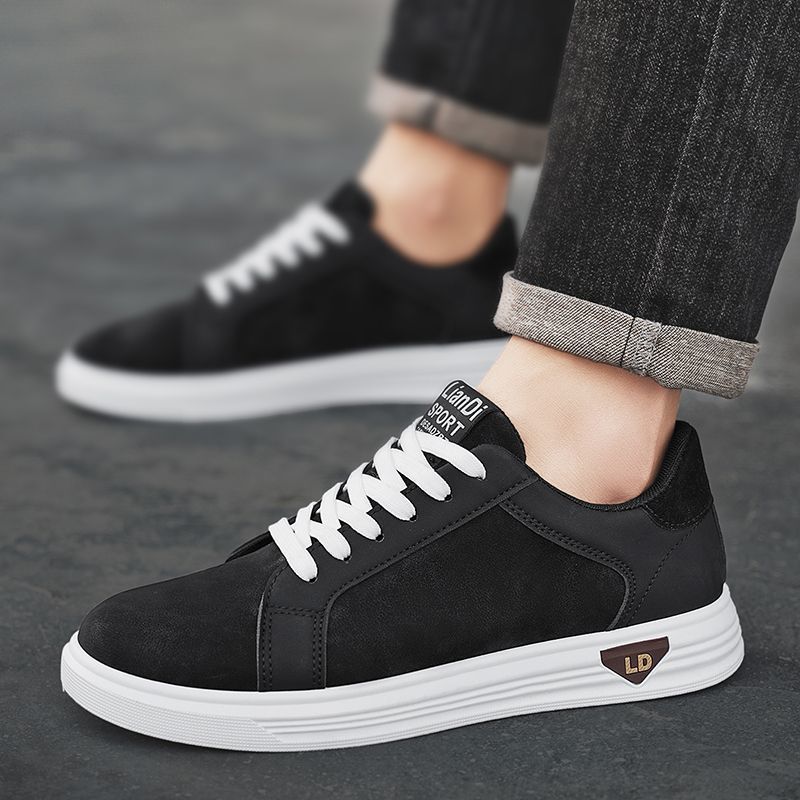 Men's Shoes Low-top Casual Leather Sneakers