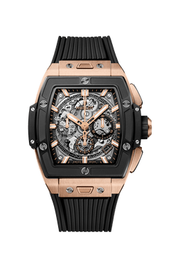 hublot spirit of big bang chronograph 18k king gold & black ceramic man's watch